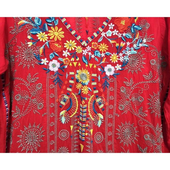 JOHNNY WAS Zillia Embroidered Tunic - Picture 5 of 17